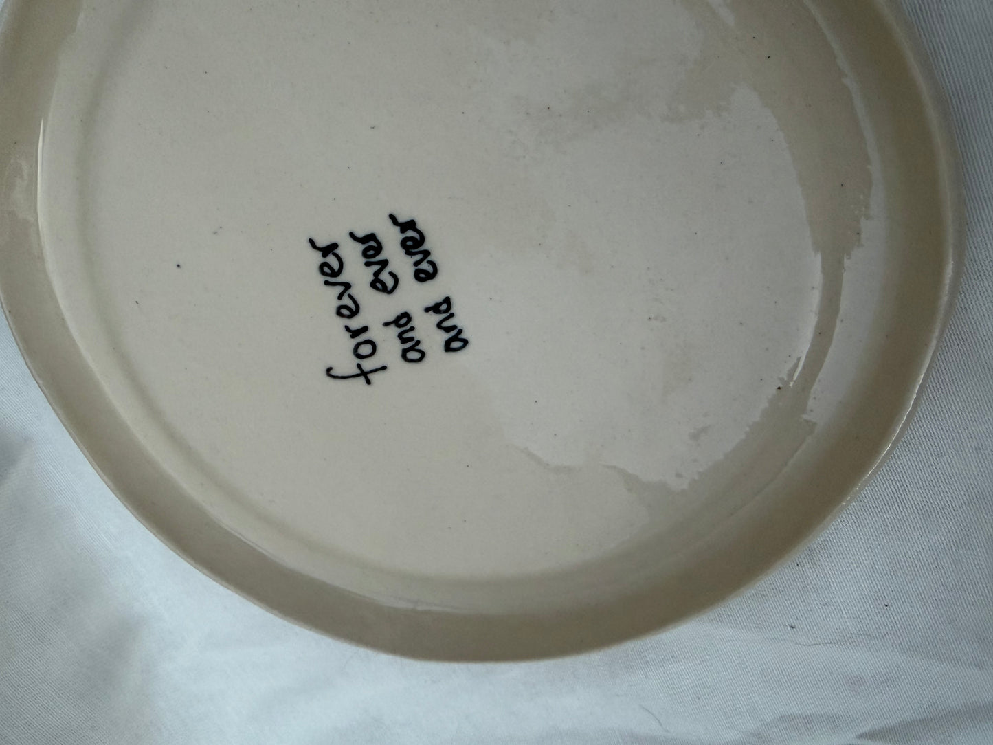 Forever and ever plate