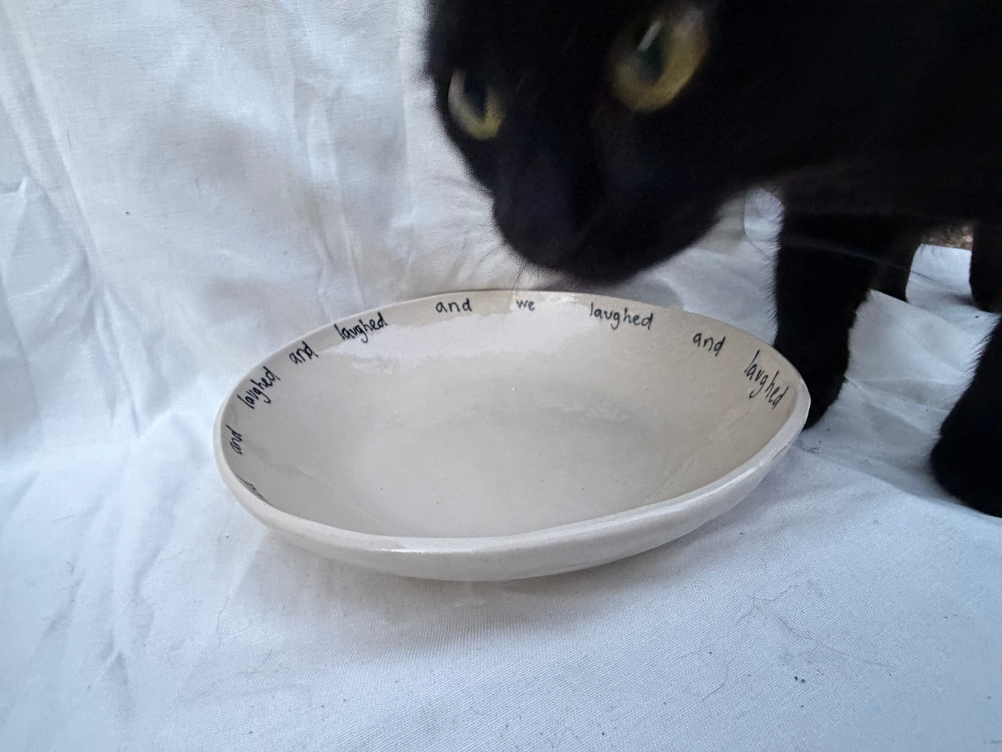 And we laughed serving bowl