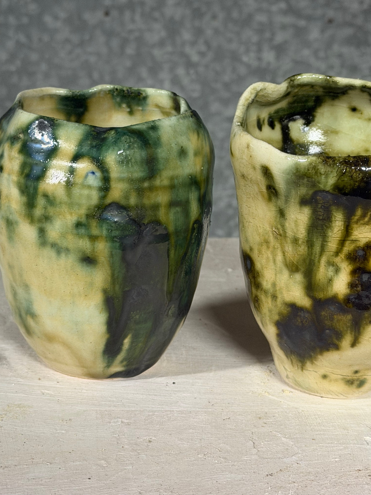 Green Cups/Vases