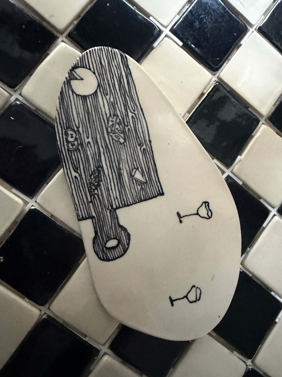 Asymmetrical Cheese Board Tray