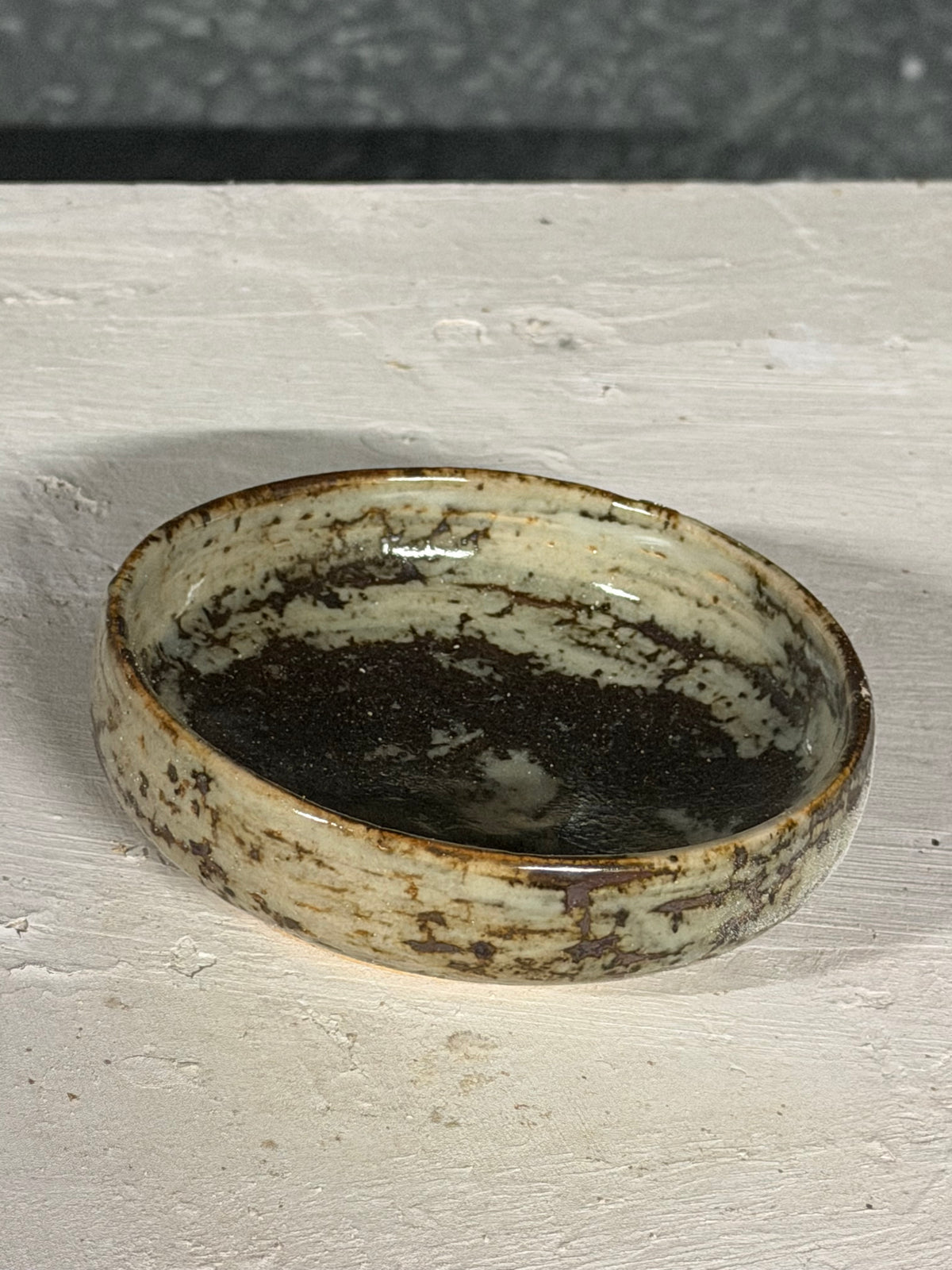 Shallow Iron Oxide Bowl