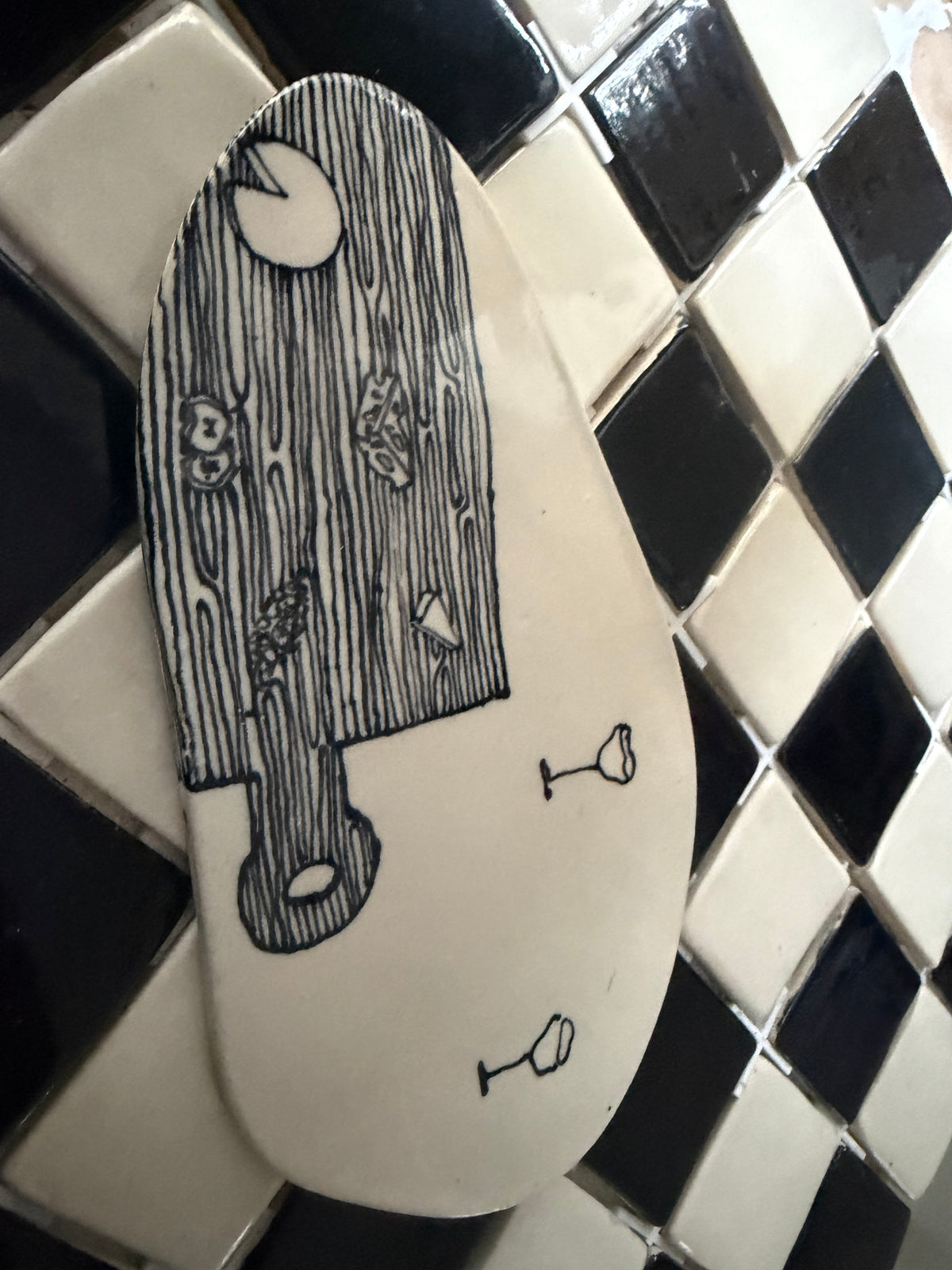 Asymmetrical Cheese Board Tray