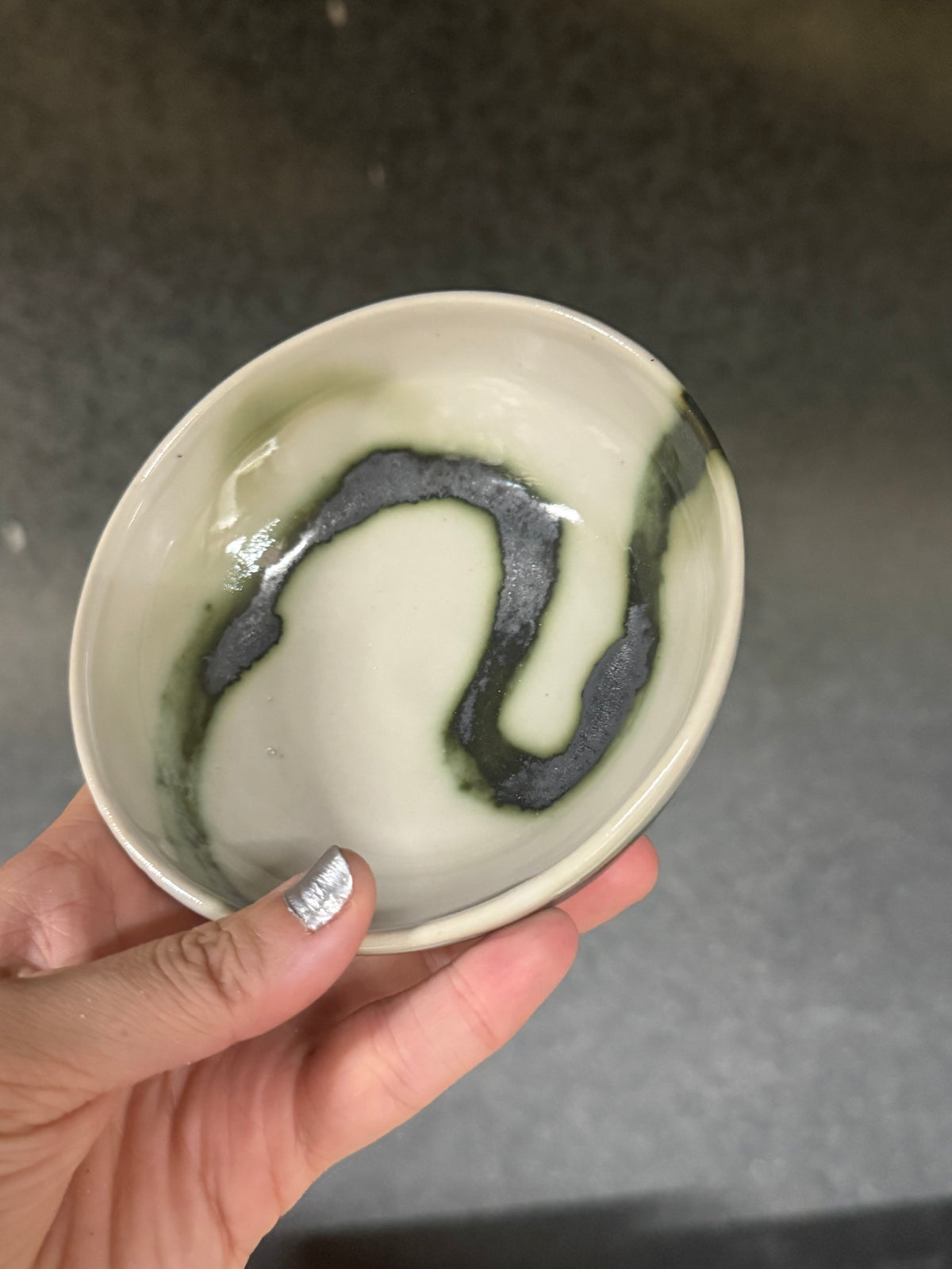 Abstract Line Bowl