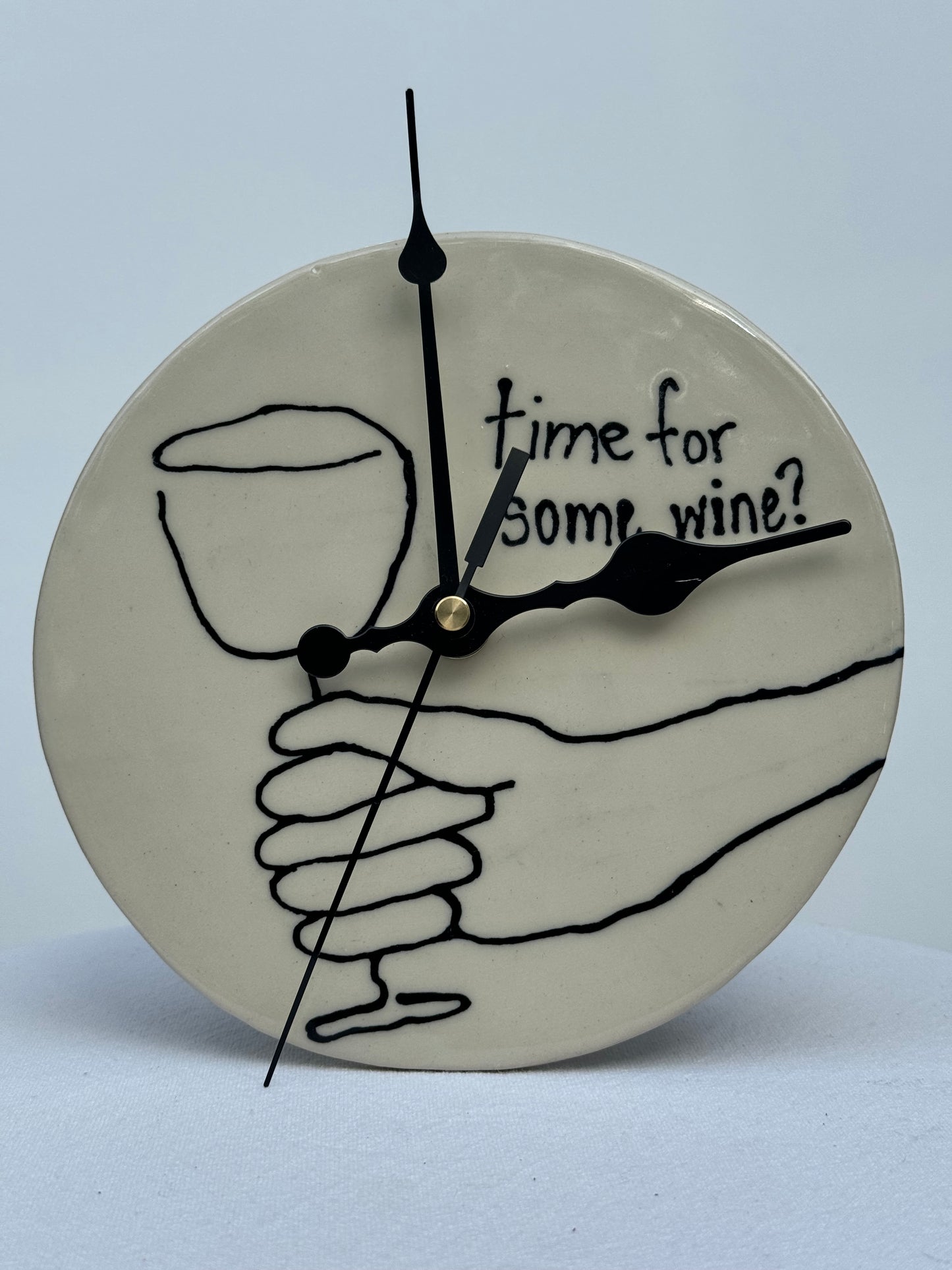 ‘Time for some wine’ clock