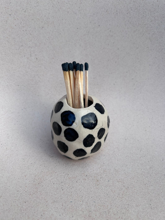 Spotty Matchstick Holder