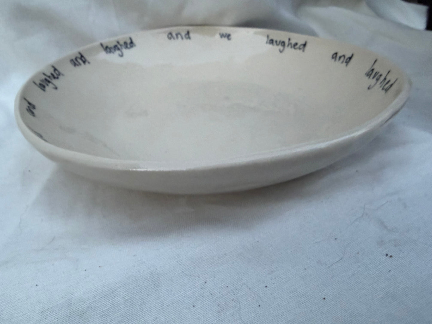 And we laughed serving bowl
