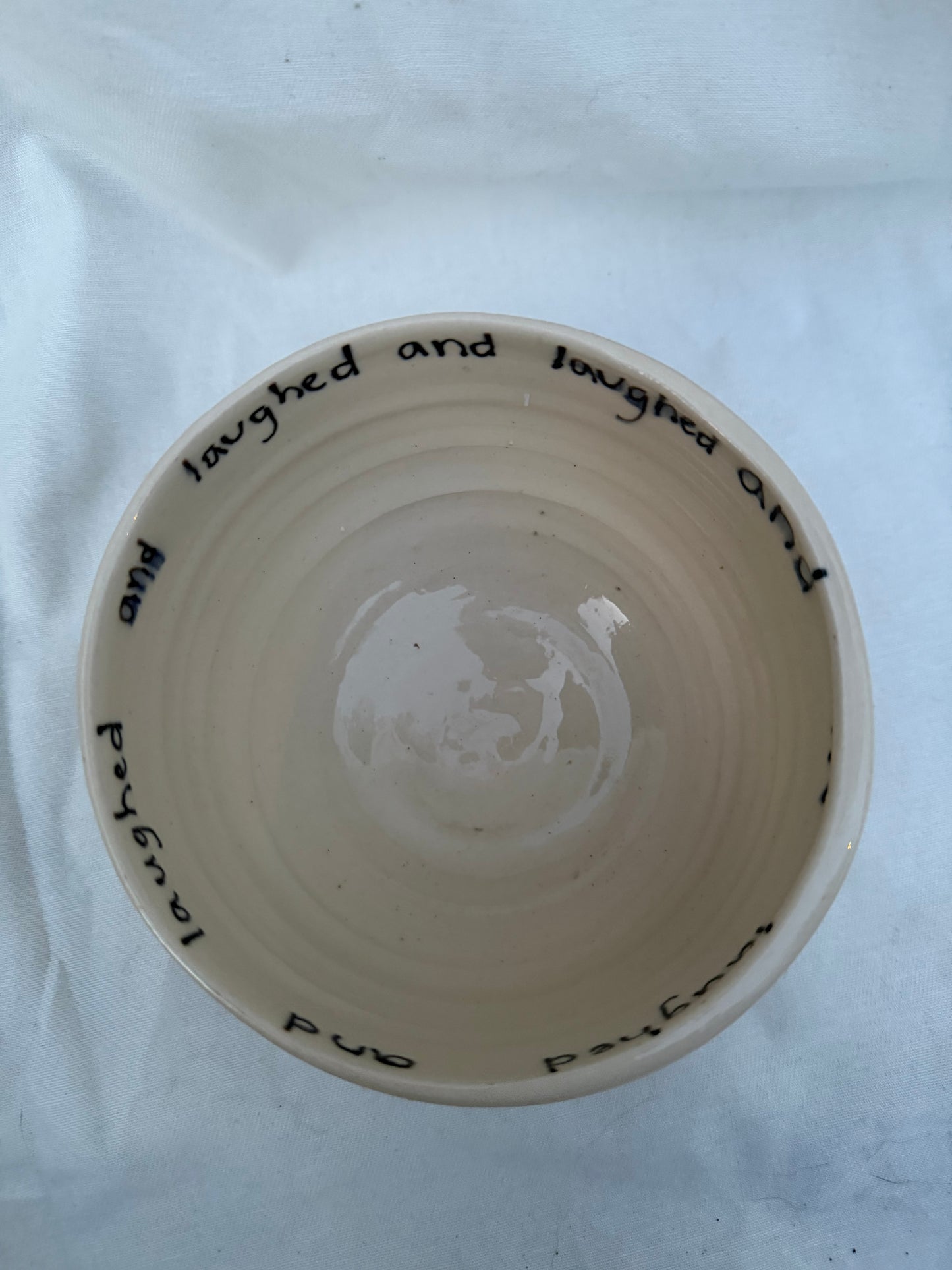 & we laughed bowl #1