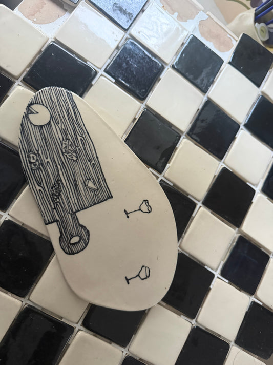 Asymmetrical Cheese Board Tray