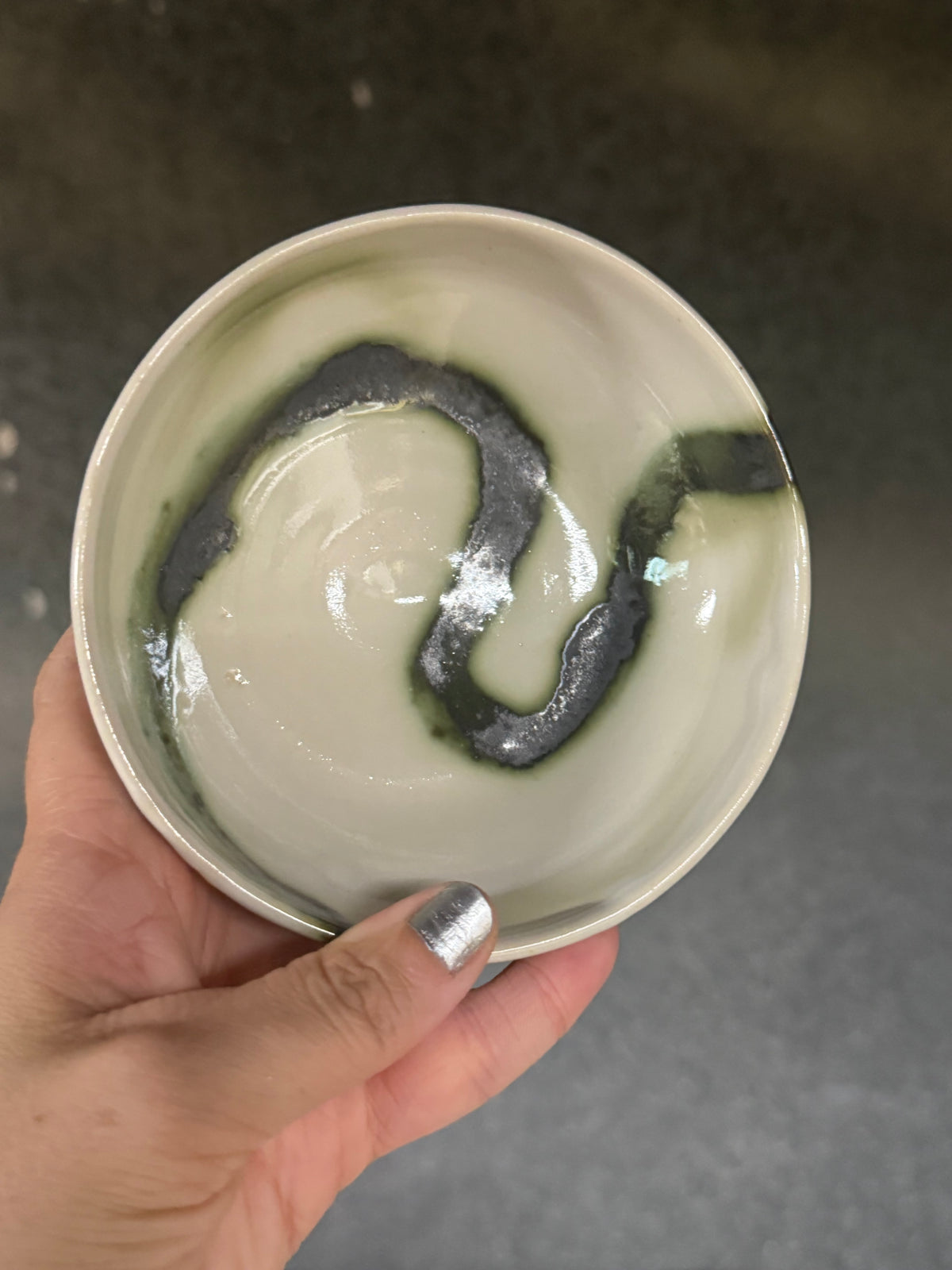 Abstract Line Bowl