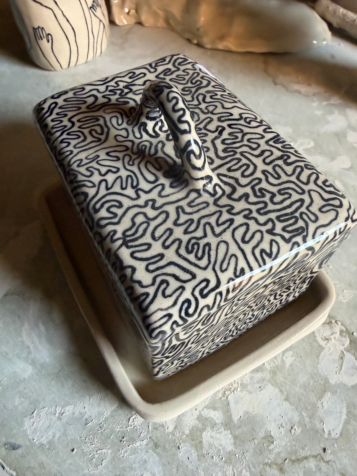 Squiggly Butter Dish