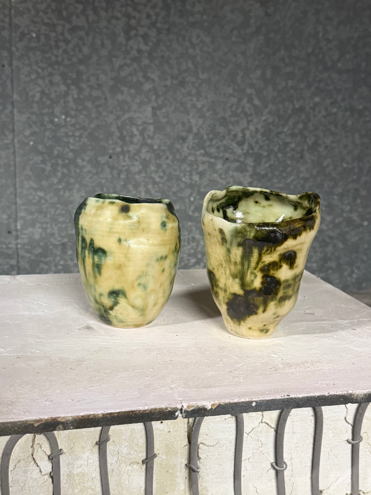 Green Cups/Vases