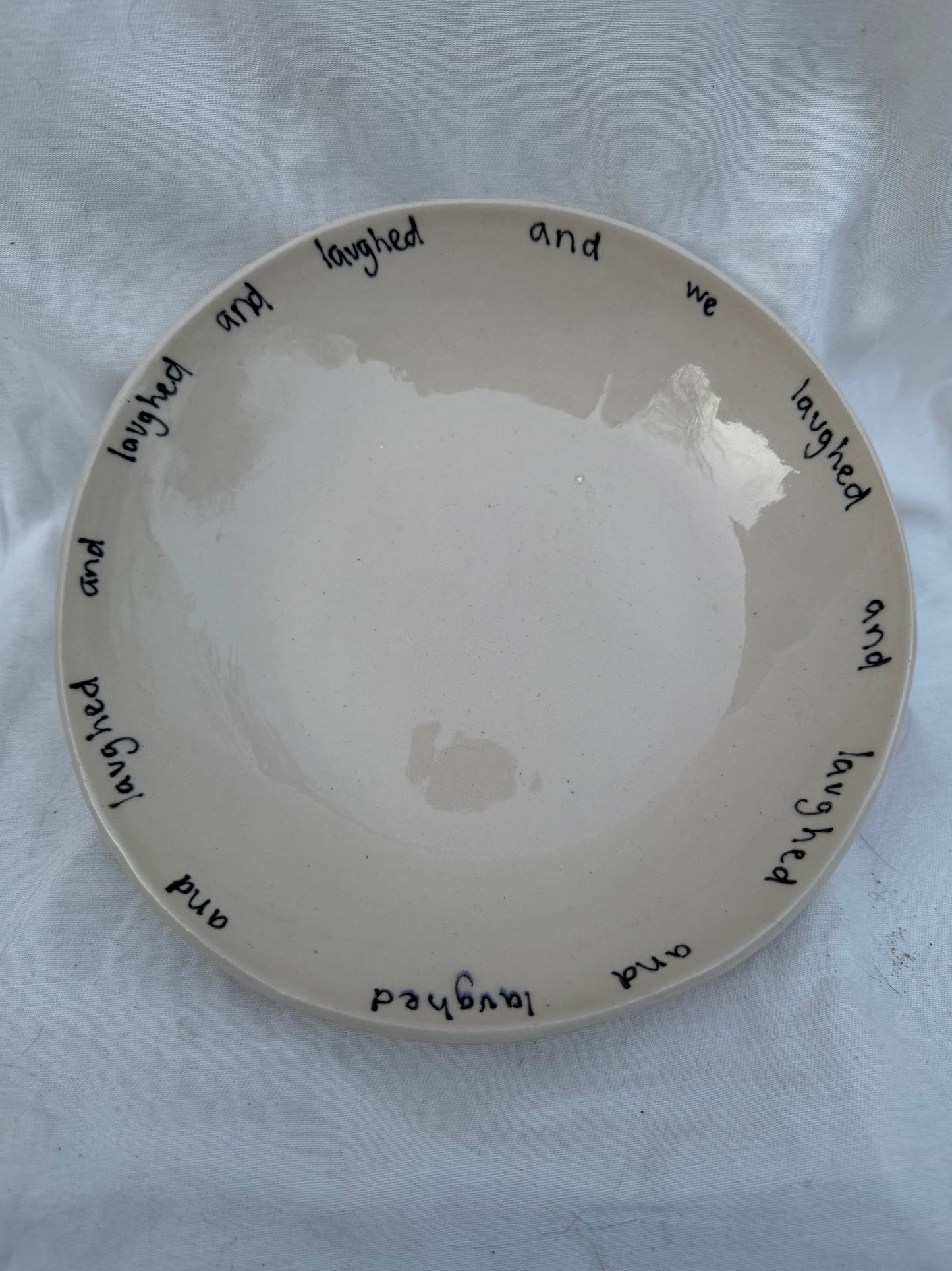 And we laughed serving bowl