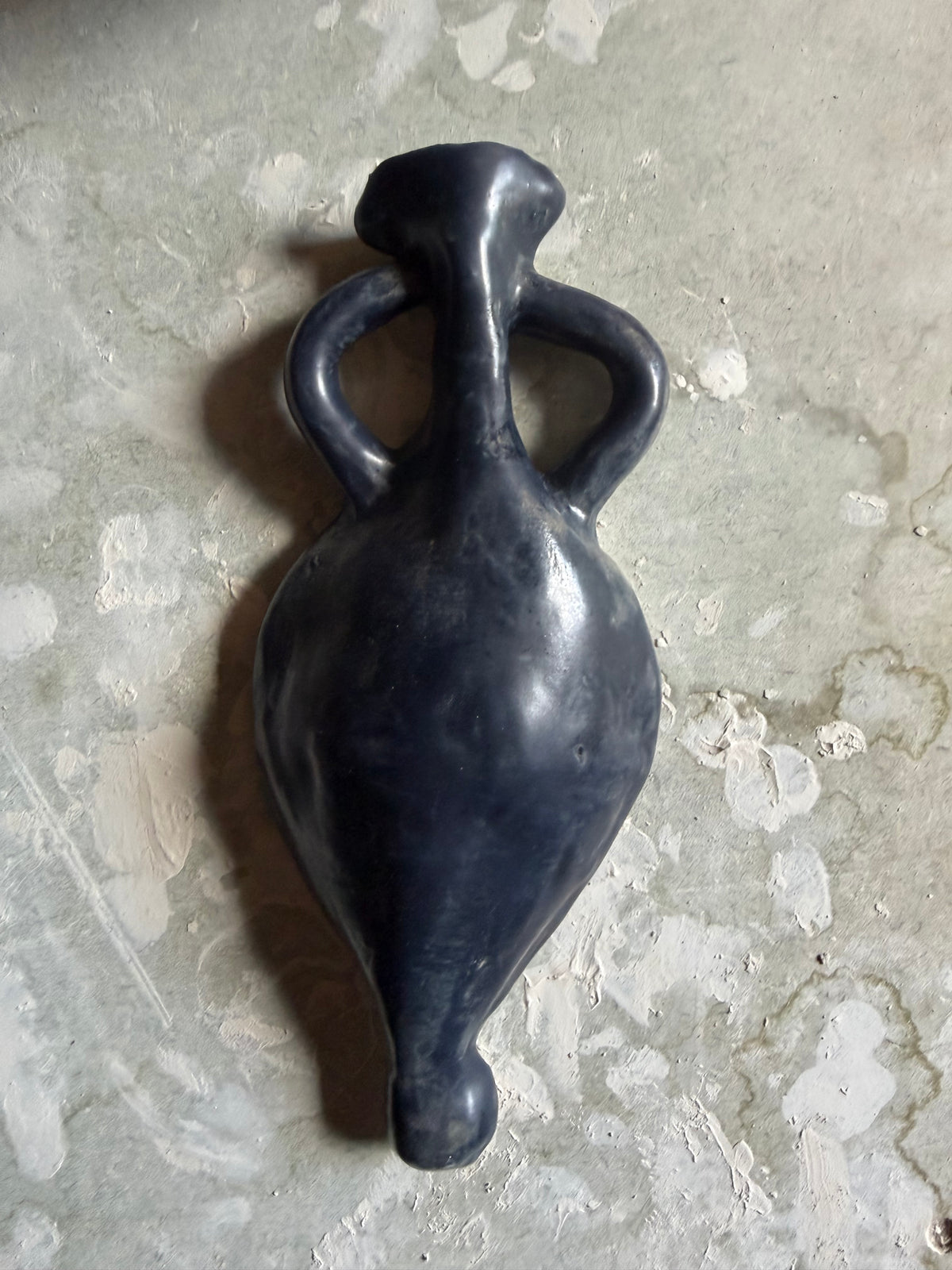 Matte Black Wall Vase