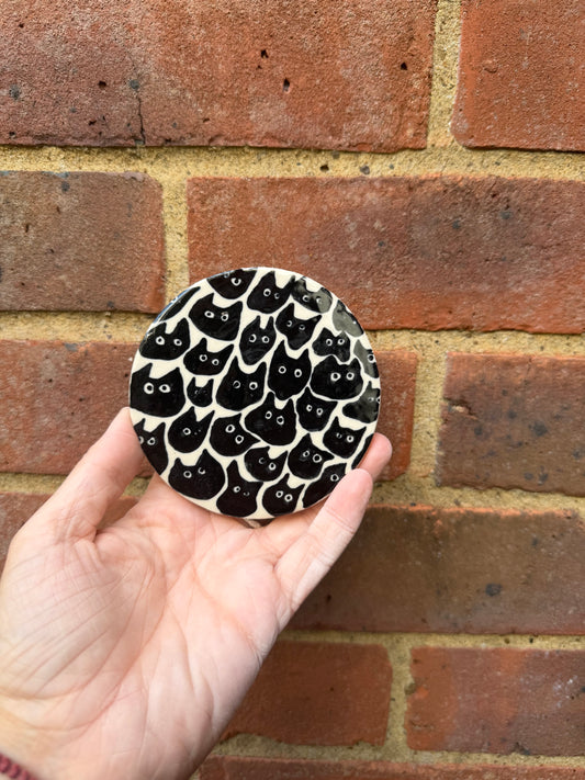 Black Cat Coaster